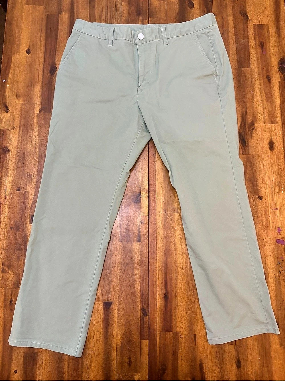 Mens Bonobos chinos in Green Waist 36